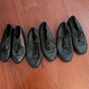 Bundle of old dance shoes.